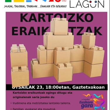 Kartoizko eraikuntzak egiteko tailerra