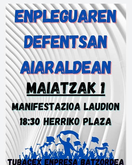 Tubacexeko langileen mobilizazioa