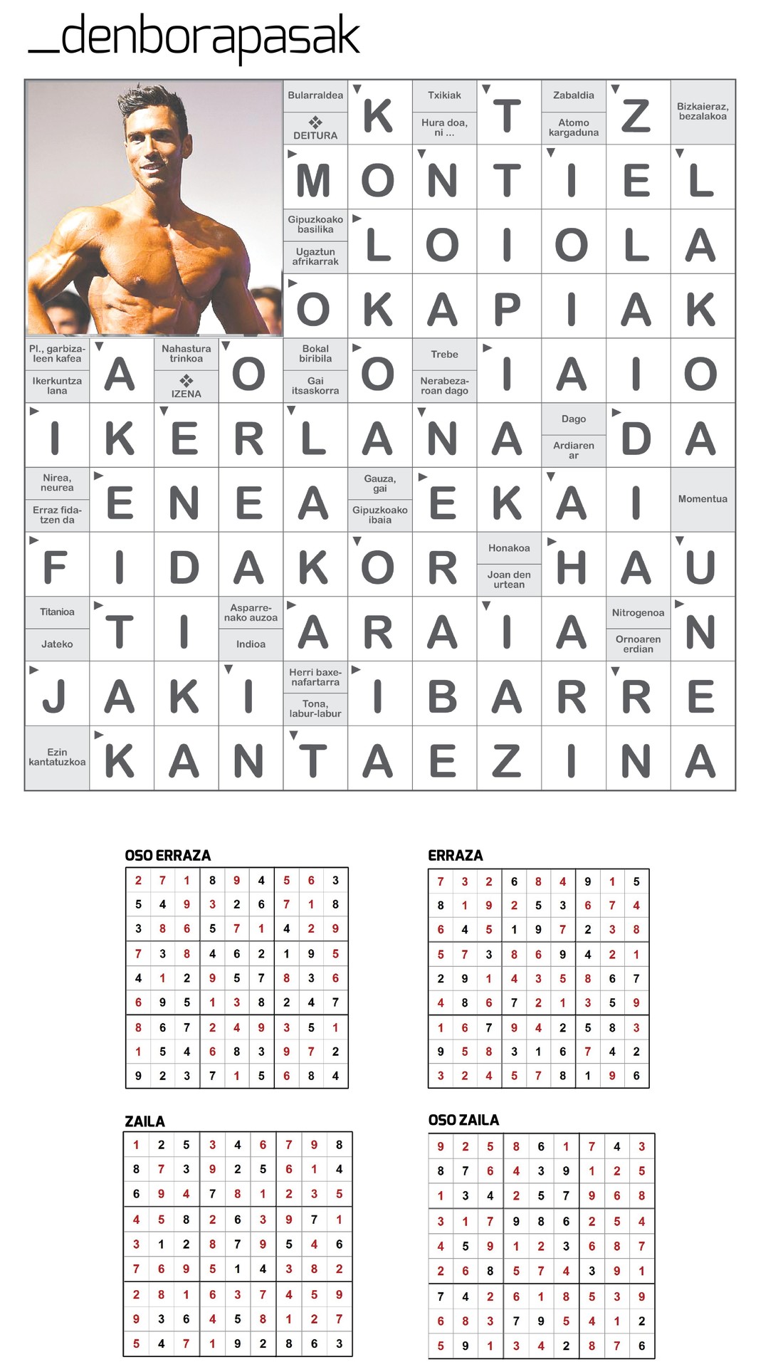 Aiaraldea Egunkariaren 49. zenbakiko DENBORAPASEN EMAITZAK
