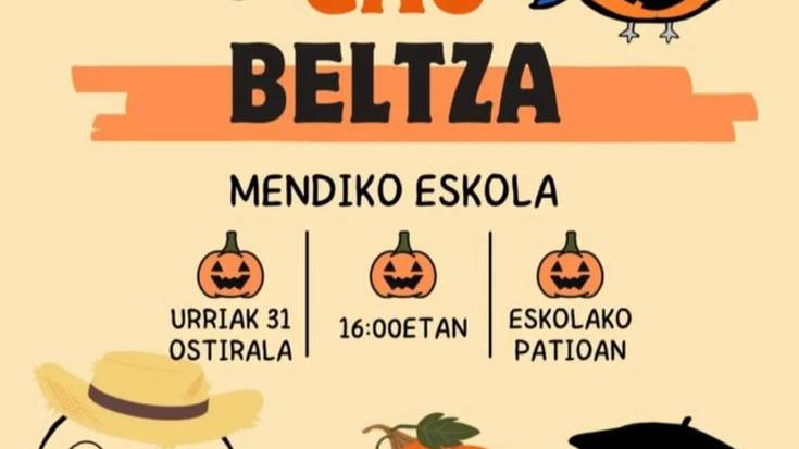 Gau beltza Mendiko Eskolan