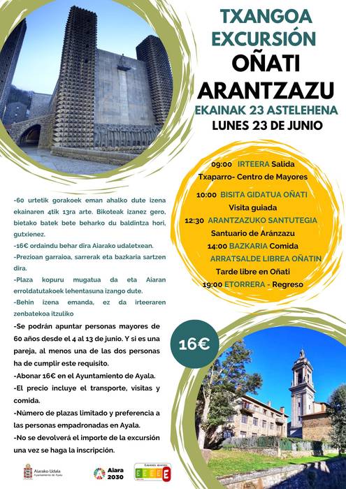 Txangoa Oñati eta Arantzazura