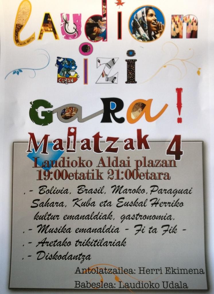 "Laudion bizi gara!" ekimena elkarbizitza sustatzeko