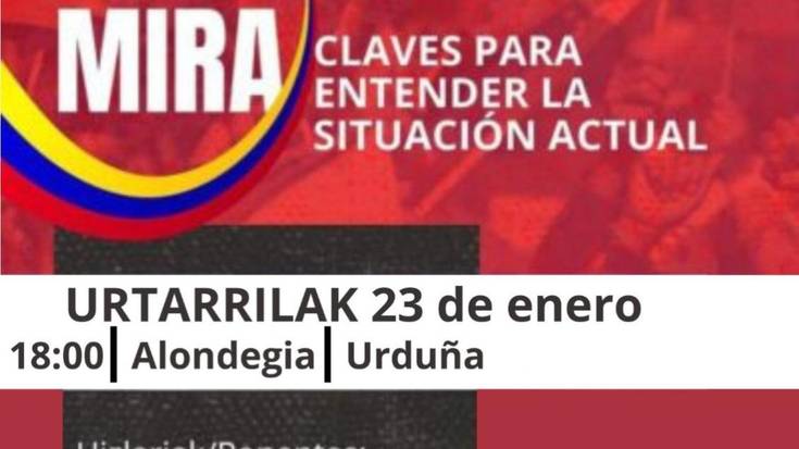 'Venezuela en el punto de mira' hitzaldia