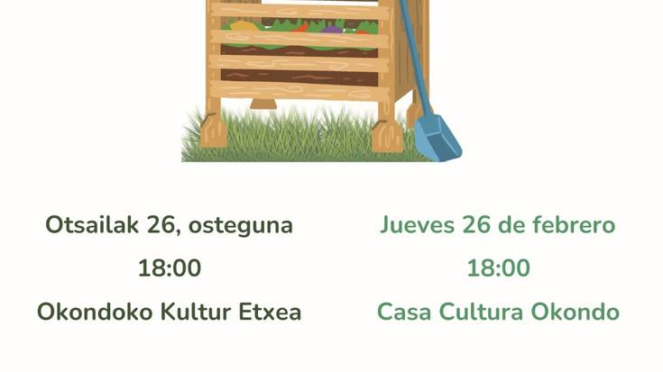 Aiaraldeko Kuadrillak etxeko konpostajeari buruzko ikastaro praktiko berria antolatu du Okondon