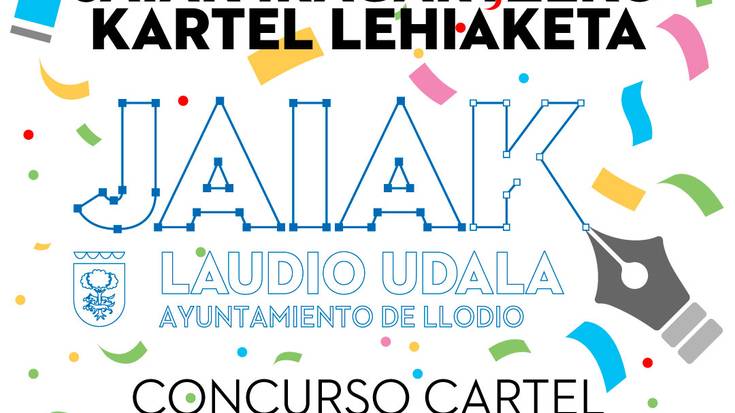 Laudioko jaietako 2025eko kartel lehiaketa abian da