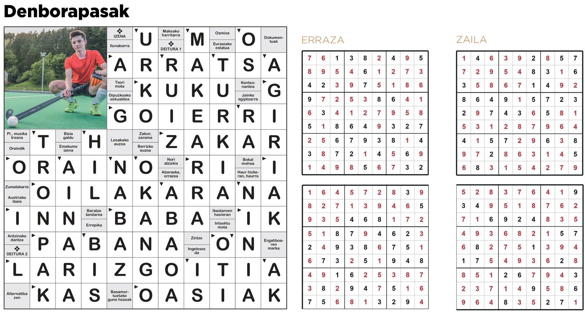 Aiaraldea Hemen hamabostekariaren 112. zenbakiko DENBORAPASEN EMAITZAK
