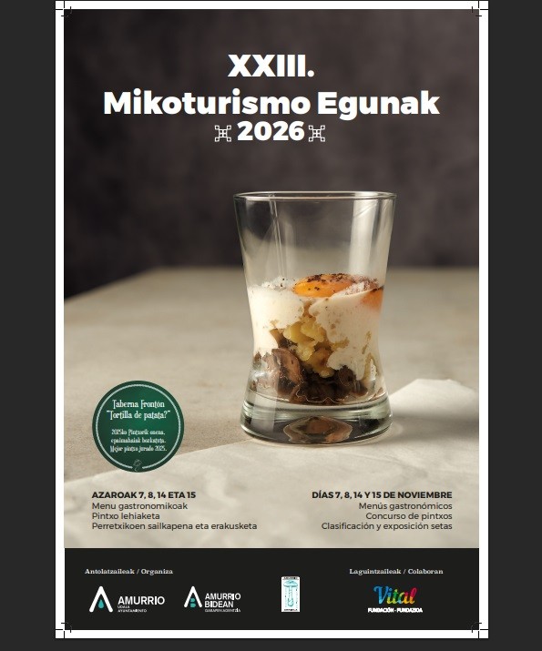 Amurriok azaroaren 7, 8, 14 eta 15ean egingo ditu XXIII. Mikoturismo Jardunaldiak