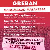 Maderas de Llodioko 39 kaleratzeen aurkako mobilizazioak