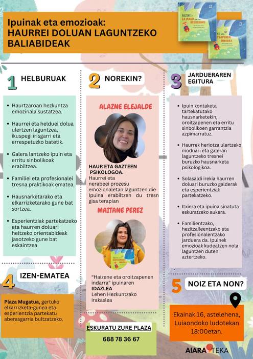 Ipuinei eta emozioei buruzko solasaldia