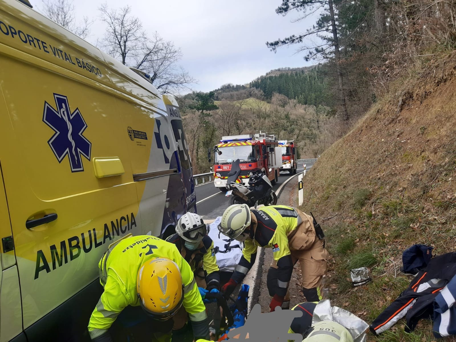 Istripua izan du motor gidari batek Barrerillan