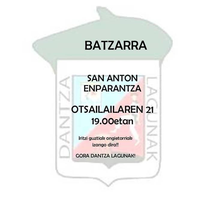 Dantza Lagunak kuadrillaren bilera