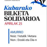 Kubarako bilketa solidarioa Amurrion
