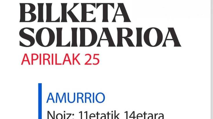 Kubarako bilketa solidarioa Amurrion