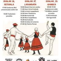 Laudioko Euskal Jaiak: Larunbata