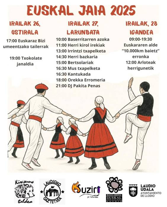 Laudioko Euskal Jaiak: Larunbata