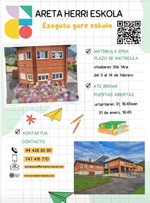 Areta Herri Eskolako ate irekiak