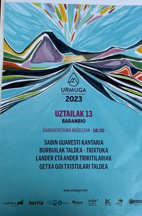 Urmuga 2023: Sabi Guaresti, Burbuilak, Trixtuka, Lander eta Ander eta Getxa Goi Txistulariak