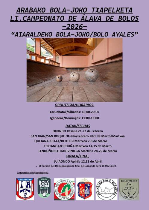 Arabako bola joko txapelketa
