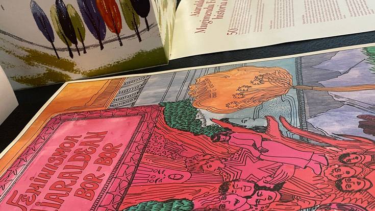“Aiaraldeko genealogia feminista”, ilustrazio eta historia poster bihurtuta