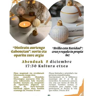 Distiratu aurtengo Gabonetan: sortu eta oparitu zure argia