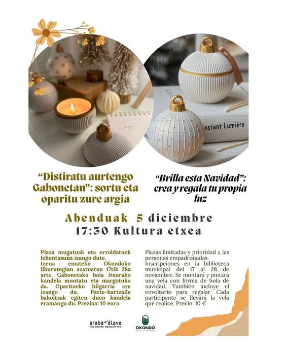 Distiratu aurtengo Gabonetan: sortu eta oparitu zure argia