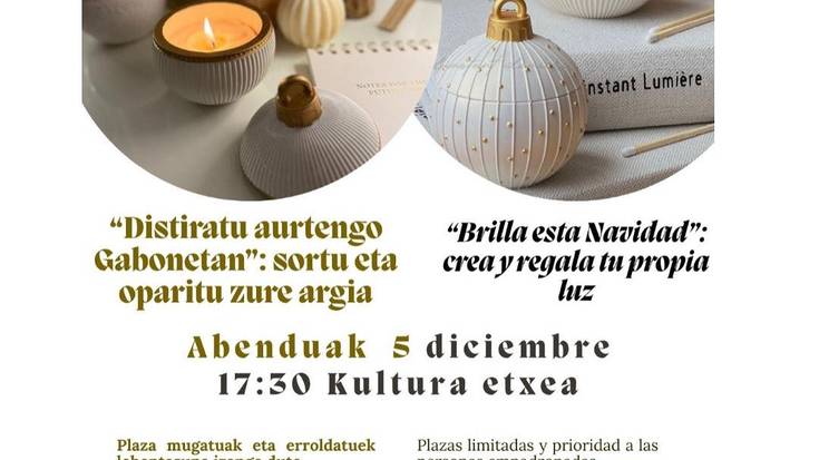 Distiratu aurtengo Gabonetan: sortu eta oparitu zure argia