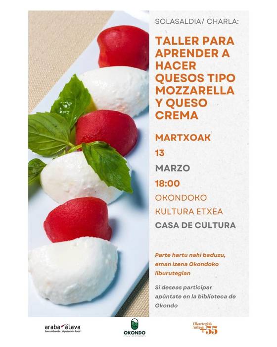 Mozzarella gaztak ikasteko tailerra
