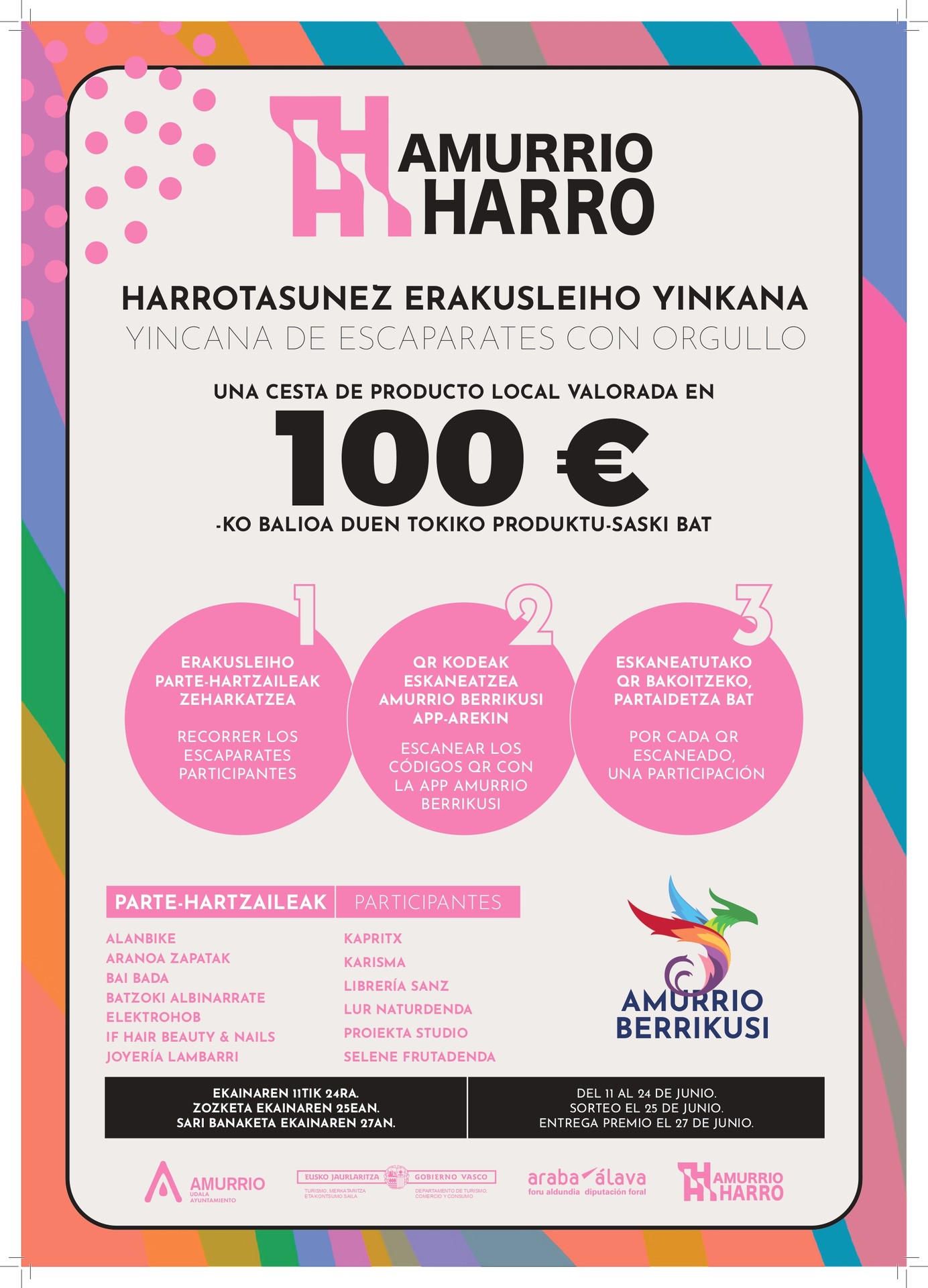 Hamahiru establezimenduk hartuko dute parte Amurrioko Harrotasunarekin Erakusleihoen Ginkanan