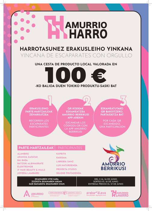 Hamahiru establezimenduk hartuko dute parte Amurrioko Harrotasunarekin Erakusleihoen Ginkanan