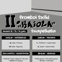 II. Frontoi Txiki 'Kaiola' Txapelketa