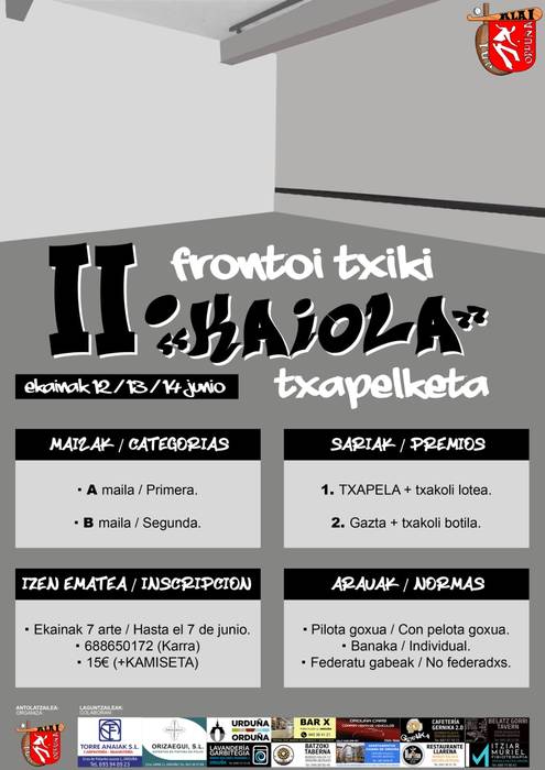 II. Frontoi Txiki 'Kaiola' Txapelketa