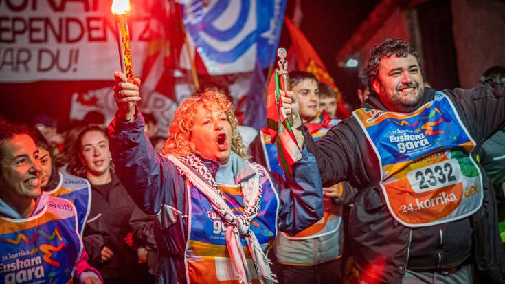 Burgosetik sartu da Korrika Artziniegara, Aiaraldeko ibilbideari hasiera emanez