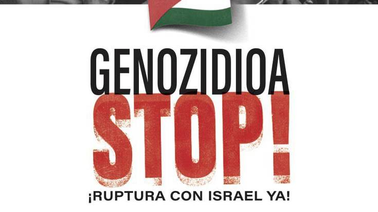 Palestinaren aldeko burrunba Amurrion