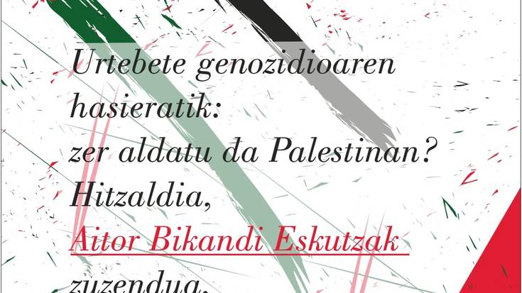 Palestinari buruzko hitzaldia