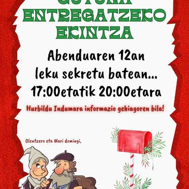 Olentzero eta Maridomingiri gutuna ematea