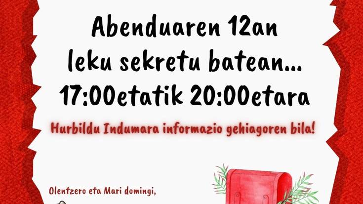 Olentzero eta Maridomingiri gutuna ematea