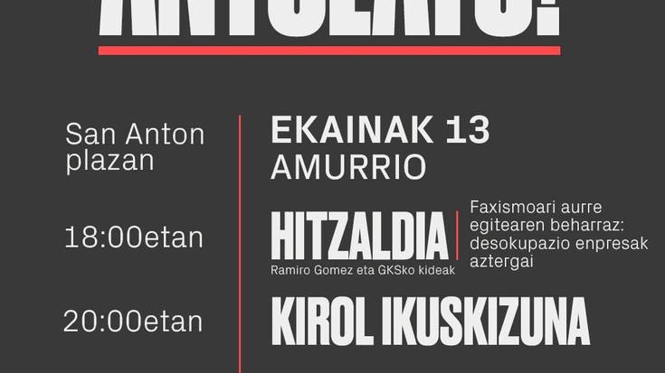 'Gerraren eta faxismoaren aurka antolatu!' jardunaldiak