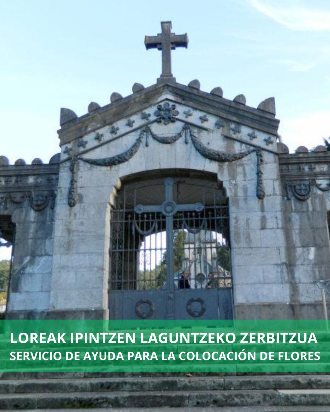 Domu Santu egunean loreak ipintzen laguntzeko zerbitzua izango dute eskura herritarrek datorren astelehenetik aurrera