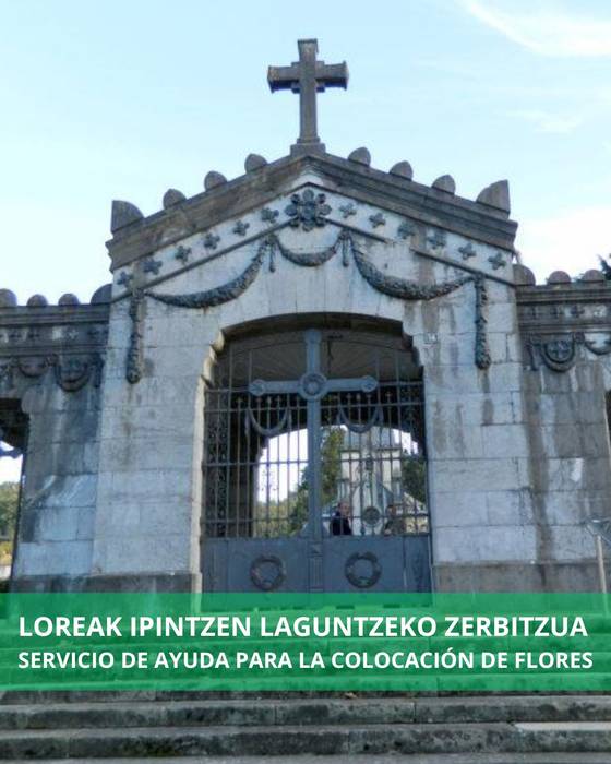 Domu Santu egunean loreak ipintzen laguntzeko zerbitzua izango dute eskura herritarrek datorren astelehenetik aurrera