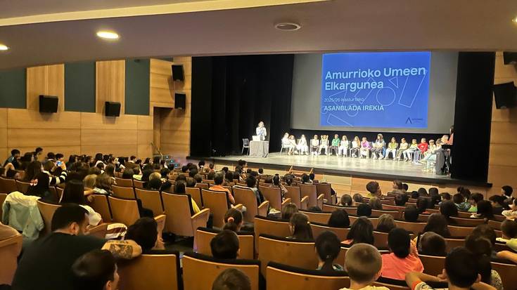 “Eskola bideak” proiektua marraztu dute Elkarguneko haurrek