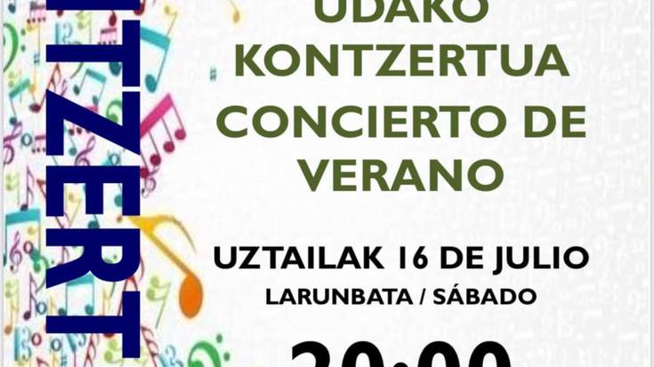 Santa Zezilia Musika Bandaren udako kontzertua