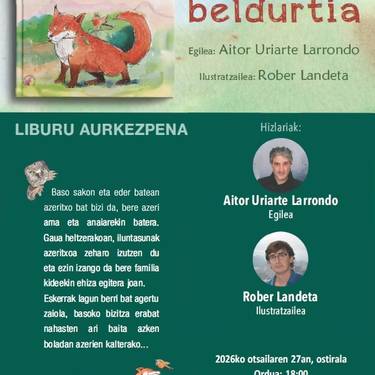 'Azeritxo beldurtia' liburuaren aurkezpena