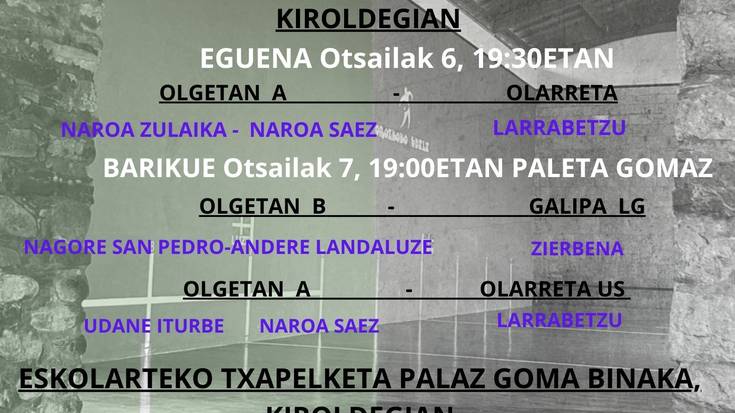 Eskupilota txapelketak