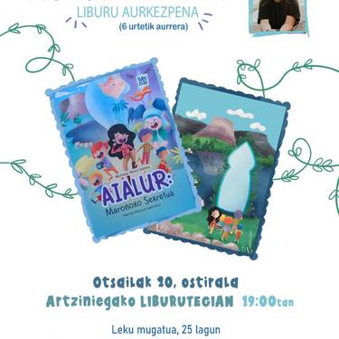 'Aialur: Maroñoko sekretua' liburuaren aurkezpena
