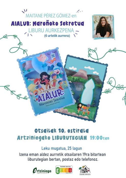 'Aialur: Maroñoko sekretua' liburuaren aurkezpena