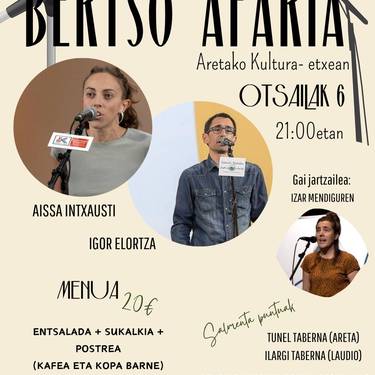 Aretako bertso afaria