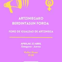 Artziniegako berdintasun foroa