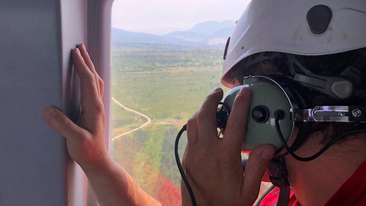 Emakume bat eraman zuen atzo Ertzaintzak helikopteroz ospitalera, mendian gaixotu eta gero 