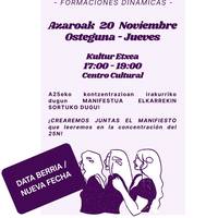 Azaroaren 25eko elkarretaratzerako irakurketa osatzeko saioa