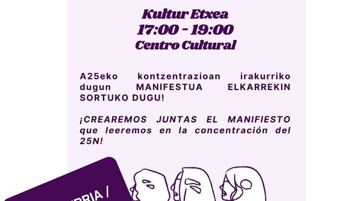 Azaroaren 25eko elkarretaratzerako irakurketa osatzeko saioa